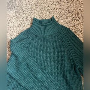 Emerald green knitted sweater
